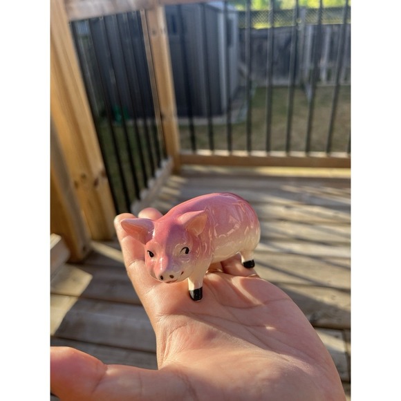 Farm Animals Mommy Pig Plus 9 Piglets Vintage Collectibles Ceramic Made In Japan - Picture 4 of 16